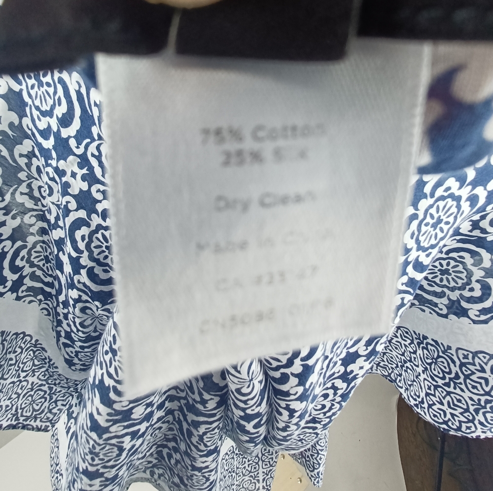 Talbots Printed Cover-up Top - Picture 6 of 6